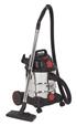 Sealey PC200SDAUTO - Vacuum Cleaner Industrial 20ltr 1400W/230V Stainless Bin Auto Start