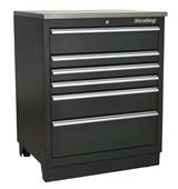 Sealey APMS03 - Modular Floor Cabinet 6 Drawer 775mm Heavy-Duty