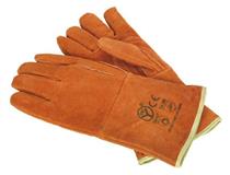 Sealey SSP151 - Leather Welding Gauntlets Lined Heavy-Duty - Pair