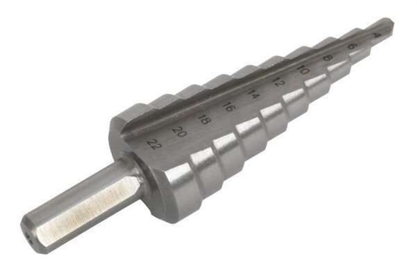 Sealey AK4744 - HSS 4341 Step Drill Bit 4-22mm Double Flute