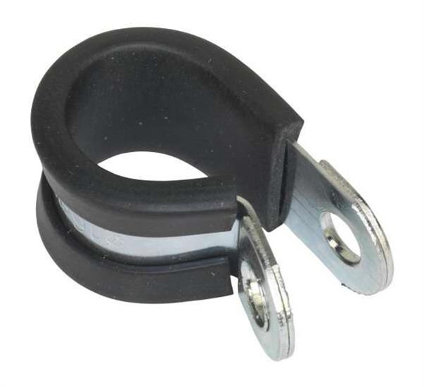Sealey PCJ16 - P-Clip Rubber Lined Ø16mm Pack of 25