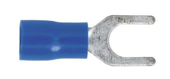 Sealey BT14 - Easy-Entry Fork Terminal Ø5.3mm 𨊺) Blue Pack of 100