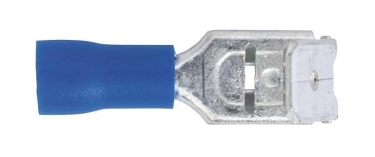 Sealey BT17 - Piggy-Back Terminal 6.3mm Blue Pack of 100