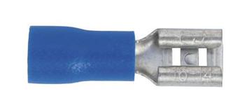 Sealey BT19 - Push-On Terminal 4.8mm Female Blue Pack of 100