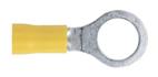 Sealey YT16 - Easy-Entry Ring Terminal Ø10.5mm (3/8") Yellow Pack of 100