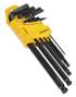 Siegen S01098 - Ball-End Hex Key Set 9pc Long Imperial