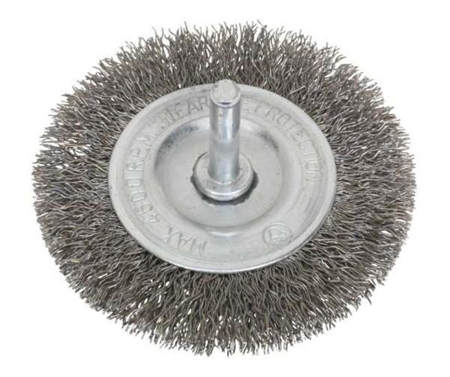 Sealey SFBS75 - Flat Wire Brush Stainless Steel 75mm with 6mm Shaft