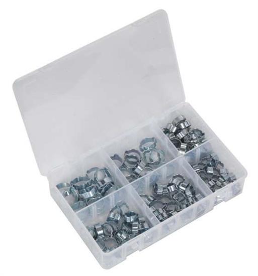 Sealey AB044DE - O-Clip Double Ear Assortment 140pc