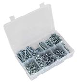 Sealey AB061SDH - Self Drilling Screw Assortment 410pc Hex Head Zinc DIN 7504K