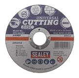 Sealey PTC/115MC - Multipurpose Cutting Disc Ø115 x 1.6mm 22.2mm Bore