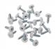 Sealey PTNP1 - Number Plate Screw Plastic Enclosed Head Ø4.8 x 18mm White Pack of 50