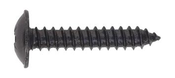 Sealey BST4825 - Self Tapping Screw 4.8 x 25mm Flanged Head Black Pozi BS 4174 Pack of 100