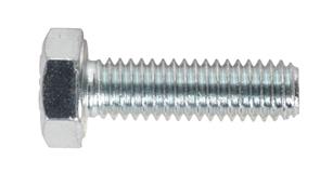 Sealey SS620 - HT Setscrew M6 x 20mm DIN 933 - 8.8 Zinc Pack of 50