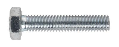 Sealey SS630 - HT Setscrew M6 x 30mm DIN 933 - 8.8 Zinc Pack of 50