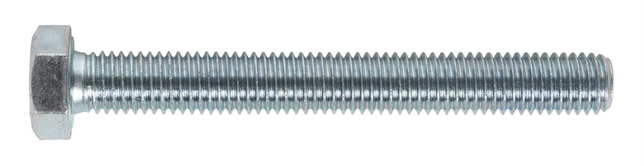 Sealey SS12100 - HT Setscrew M12 x 100mm DIN 933 - 8.8 Zinc Pack of 10