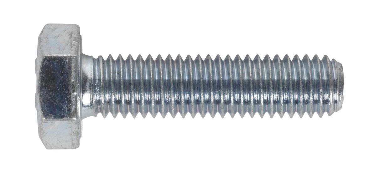 Sealey SS1040 - HT Setscrew M10 x 40mm DIN 933 - 8.8 Zinc Pack of 25