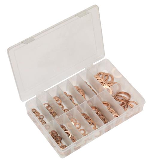 Sealey AB020CW - Copper Sealing Washer Assortment 250pc - Metric