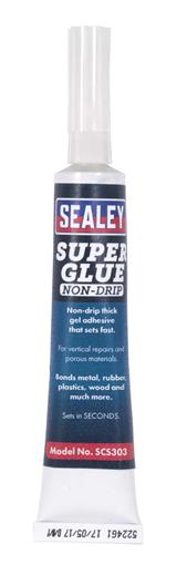 Sealey SCS303 - Super Glue Non-Drip Gel 20g Pack of 20