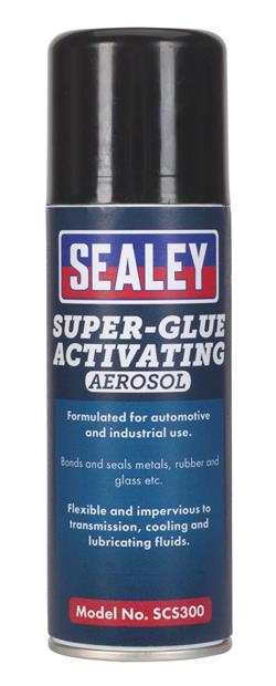 Sealey SCS300 - Super Glue Activating Aerosol 200ml Pack of 6