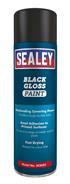 Sealey SCS025 - Black Gloss Paint 500ml Pack of 6