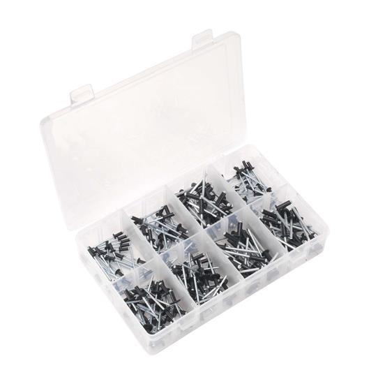 Sealey AB074BR - Rivet Assortment 200pc Black Anodised