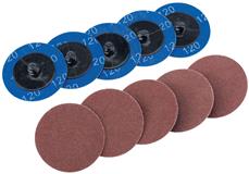 Draper 75611 (SD2AB) - Ten 50mm 120 Grit Aluminium Oxide Sanding Discs
