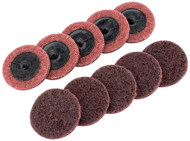 Draper 75623 (SCP2) - Ten 50mm Polycarbide Abrasive Pads (Medium)