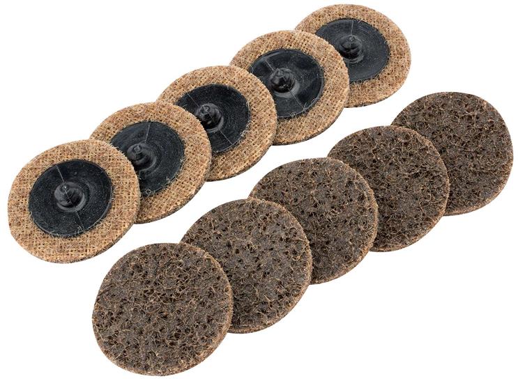 Draper 75625 (SCP2) - Ten 50mm Polycarbide Abrasive Pads ʌourse)