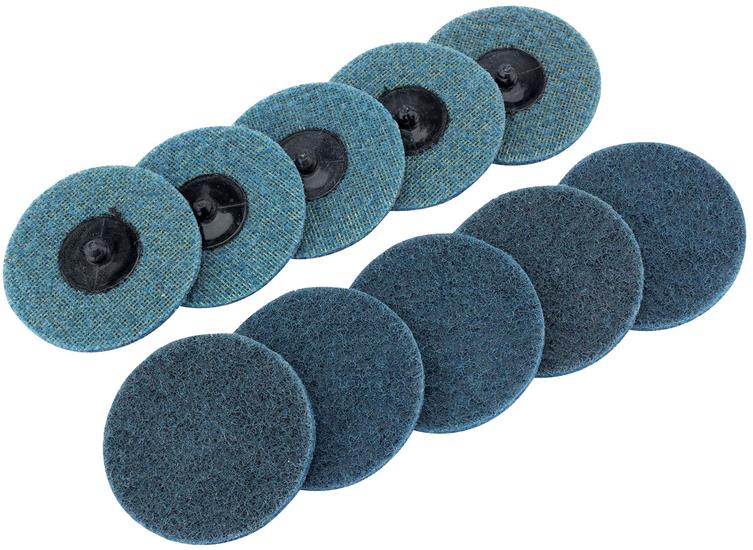 Draper 75626 (SCP3) - Ten 75mm Polycarbide Abrasive Pads ʏine)