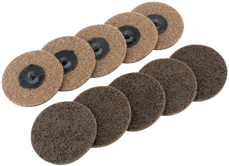 Draper 75628 (SCP3) - Ten 75mm Polycarbide Abrasive Pads ʌourse)