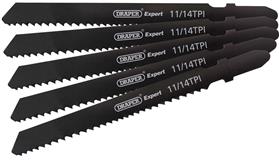 Draper 81730 ʍT118B) - Expert 5 Piece DT118B 92mm Jigsaw Blade Set