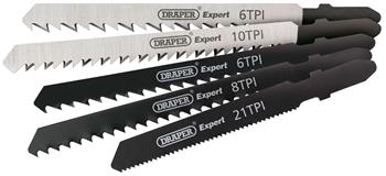 Draper 81734 (JSBCOM5) - Expert 5 Piece Assorted Jigsaw Blade Set