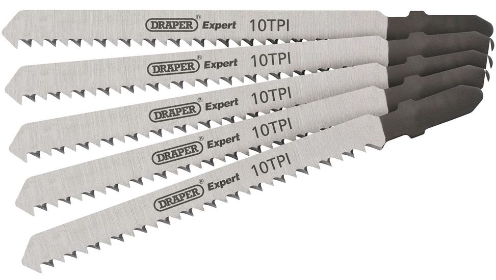 Draper 81716 ʍT101B) - Expert 5 Piece DT101B 100mm Jigsaw Blade Set