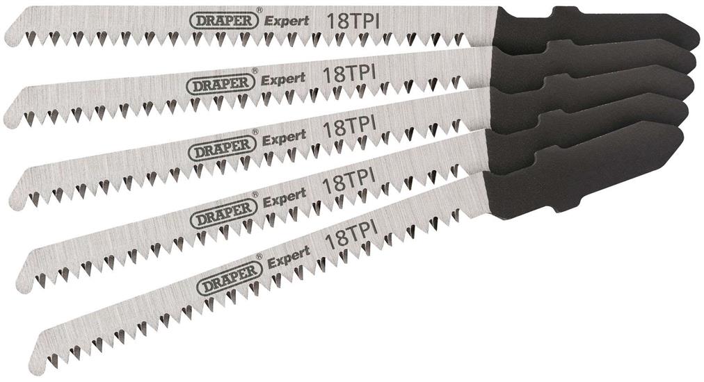 Draper 81721 ʍT101AO) - Expert 5 Piece DT101AO 83mm Jigsaw Blade Set