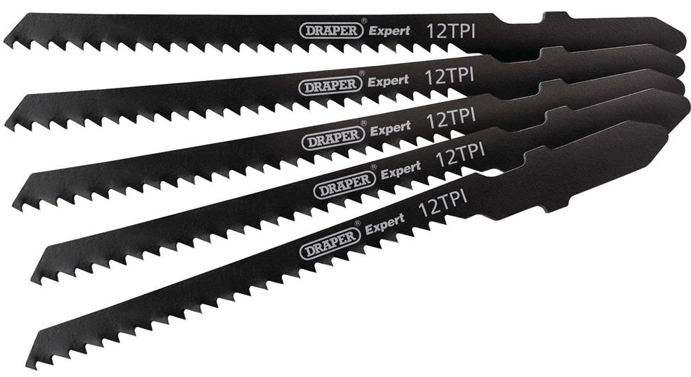 Draper 81723 ʍT119BO) - Expert 5 Piece DT119BO 83mm Jigsaw Blades