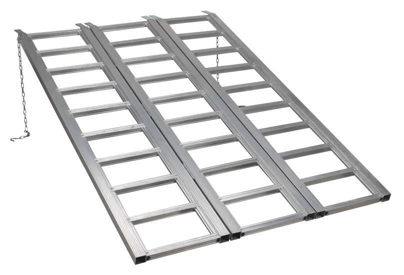 Sealey FLR680T - Motorcycle/Trike/ATV & Mini Tractor Ramp Wide Tri-Fold 680kg Capacity