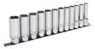 Sealey AK2744 - Socket Set 12pc 3/8"Sq Drive Deep Lock-On 6pt Metric