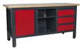 Sealey AP1905B - Workstation with 3 Drawers, 1 Cupboard & Open Storage