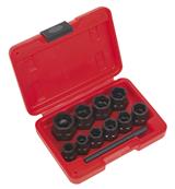 Sealey AK8184 - Bolt Extractor Set 10pc 3/8"Sq Drive or Spanner