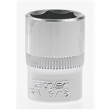 Sealey Ak2761.V3-04 - Socket 3/8"Sq Dr 9/16" (Satin/Mirror)