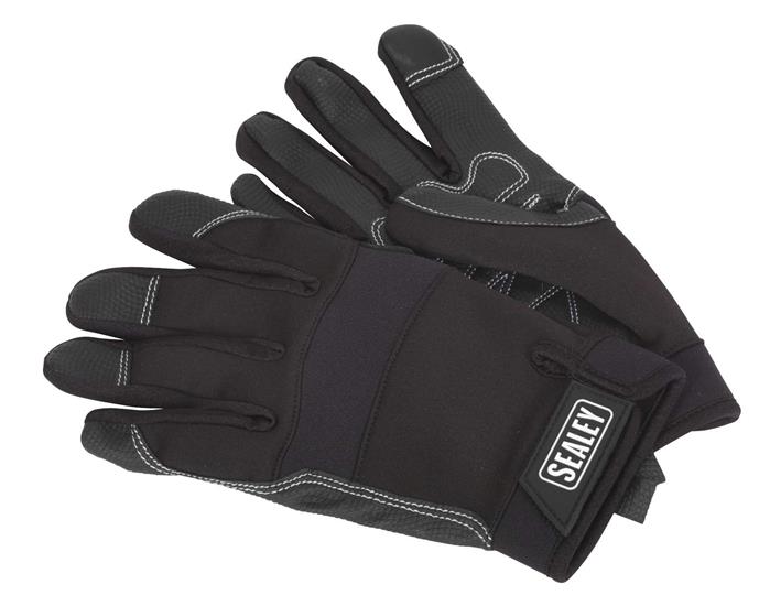 Sealey MG798XL - Mechanic's Gloves Light Palm Tactouch - X-Large
