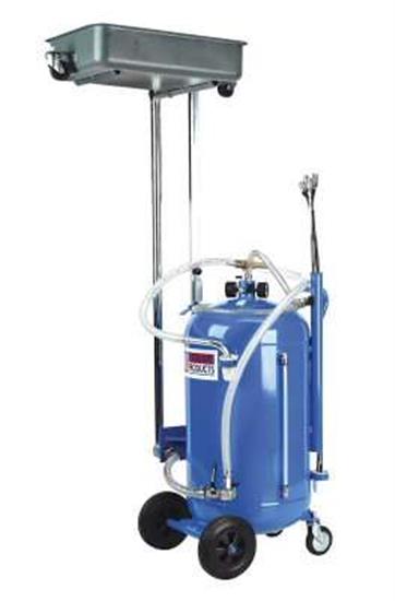 Sealey AK462DX - Mobile Oil Drainer with Probes 100ltr Cantilever Air Discharge