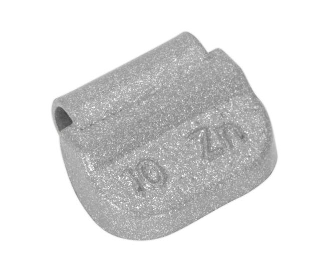 Sealey WWSH10 - Wheel Weight 10g Hammer-On Zinc for Steel Wheels Pack of 100