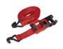 Sealey TD41248JD - Ratchet Tie Down 32mm x 4.9mtr Polyester Webbing with J Hooks 1200kg Load Test - 2 Pairs