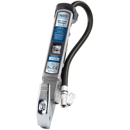 Draper 16230 ʊLG44) - DRAPER Professional Air Line Inflator with Lock-On Connector