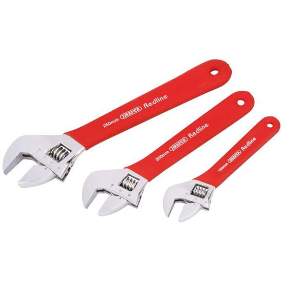 Draper 67634 (RL-AWSG/3/B) - DRAPER Soft Grip Adjustable Wrench Set ʃ Piece)