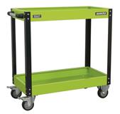 Sealey CX109HV - Workshop Trolley 2-Level Heavy-Duty - Hi-Vis Green