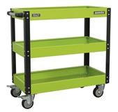 Sealey CX110HV - Workshop Trolley 3-Level Heavy-Duty - Hi-Vis Green