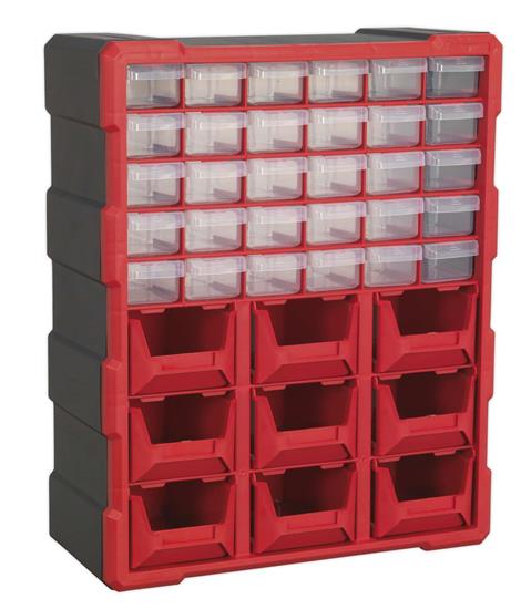 Sealey APDC39R - Cabinet Box 39 Drawer - Red/Black