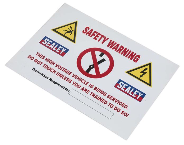 Sealey HYBRIDSIGN - Hybrid/Electric Vehicle Warning Sign